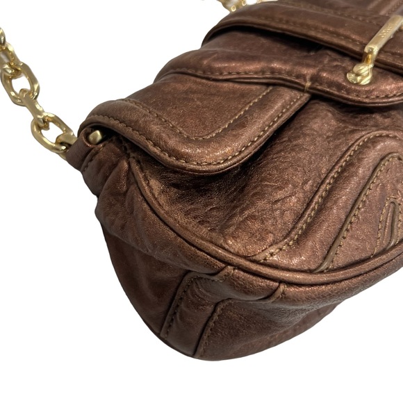 28 Vintage Botkeir Bronze Gold Chain Handbag - Picture 9 of 12